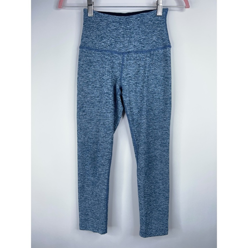 Beyond Yoga Blue Leggings High Rise Cropped Capri Spacedye Lounge Small